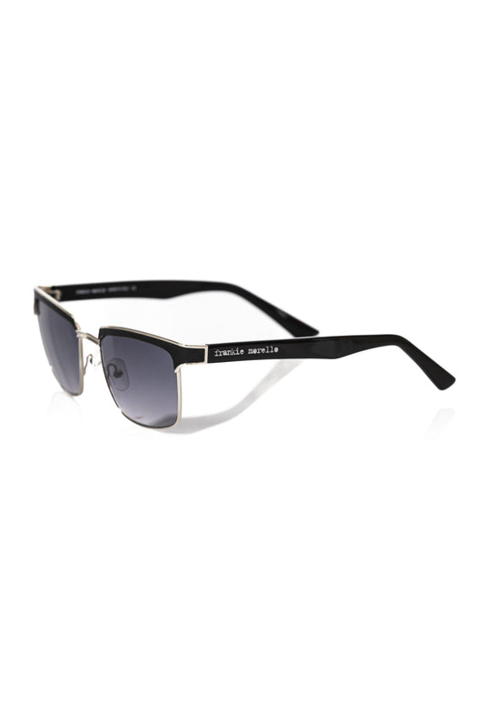 Black Metallic Fibre Men Sunglasses