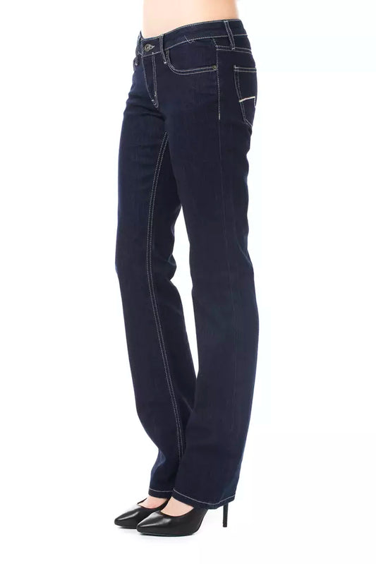 Blue Cotton Women's Jeans