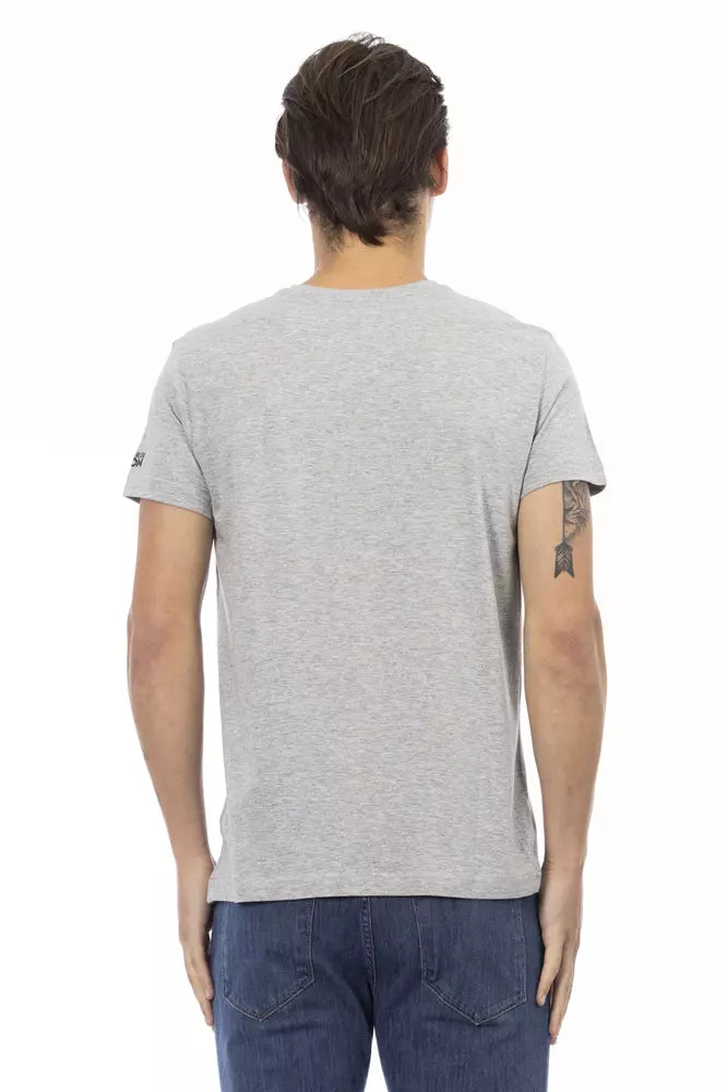 Gray Cotton Men's T-Shirt