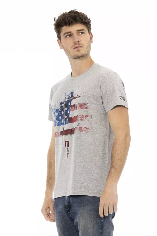 Gray Cotton Men's T-Shirt
