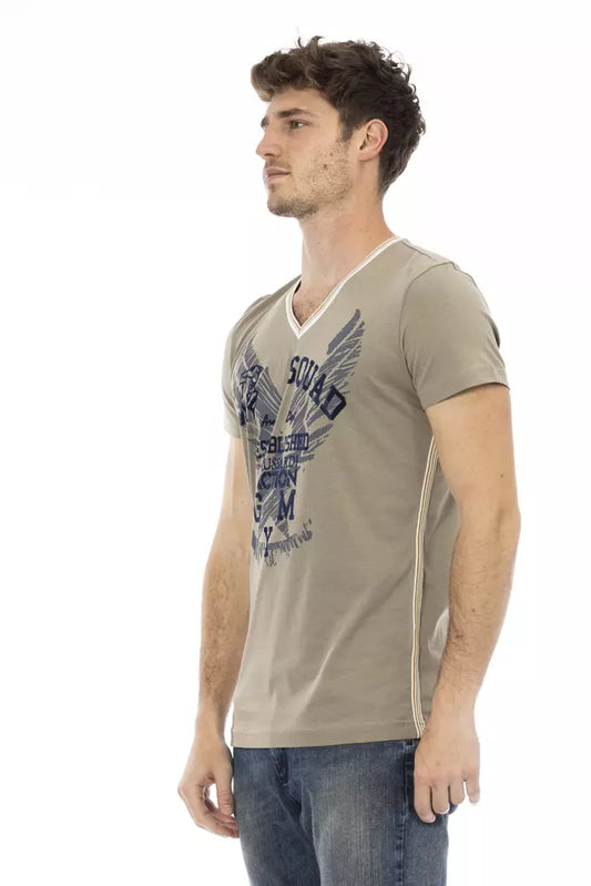 Green Cotton Men's T-Shirt