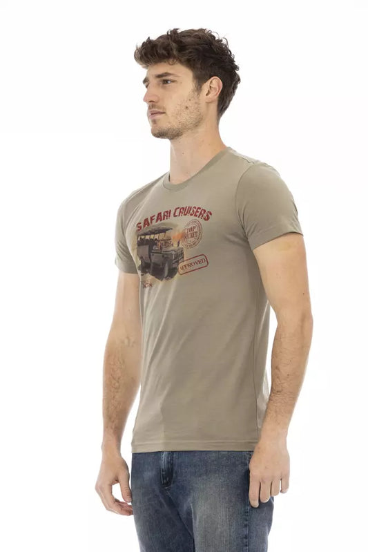 Green Cotton Men's T-Shirt