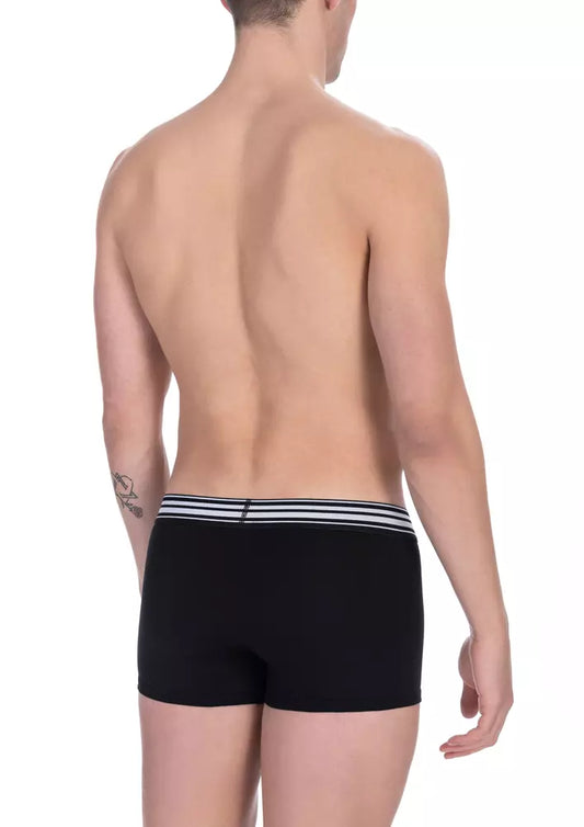 Black Cotton Men Trunk Twin Pack