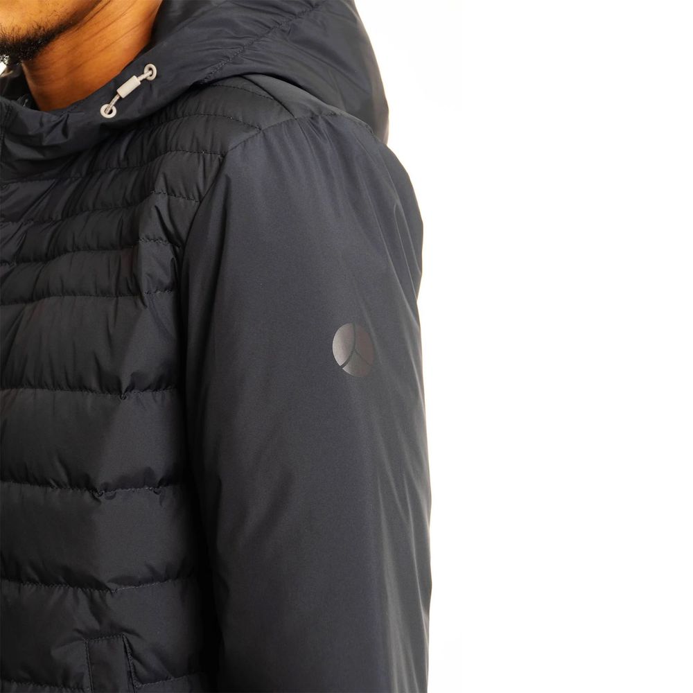 Blue Polyester Men Jacket