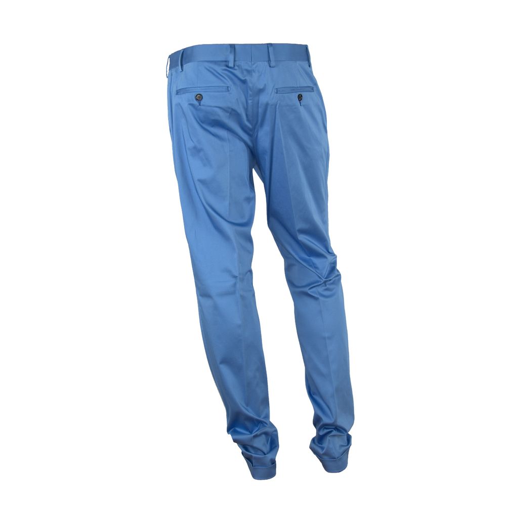 Blue Cotton Men's Pant