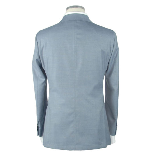 Blue Wool Men's Blazer