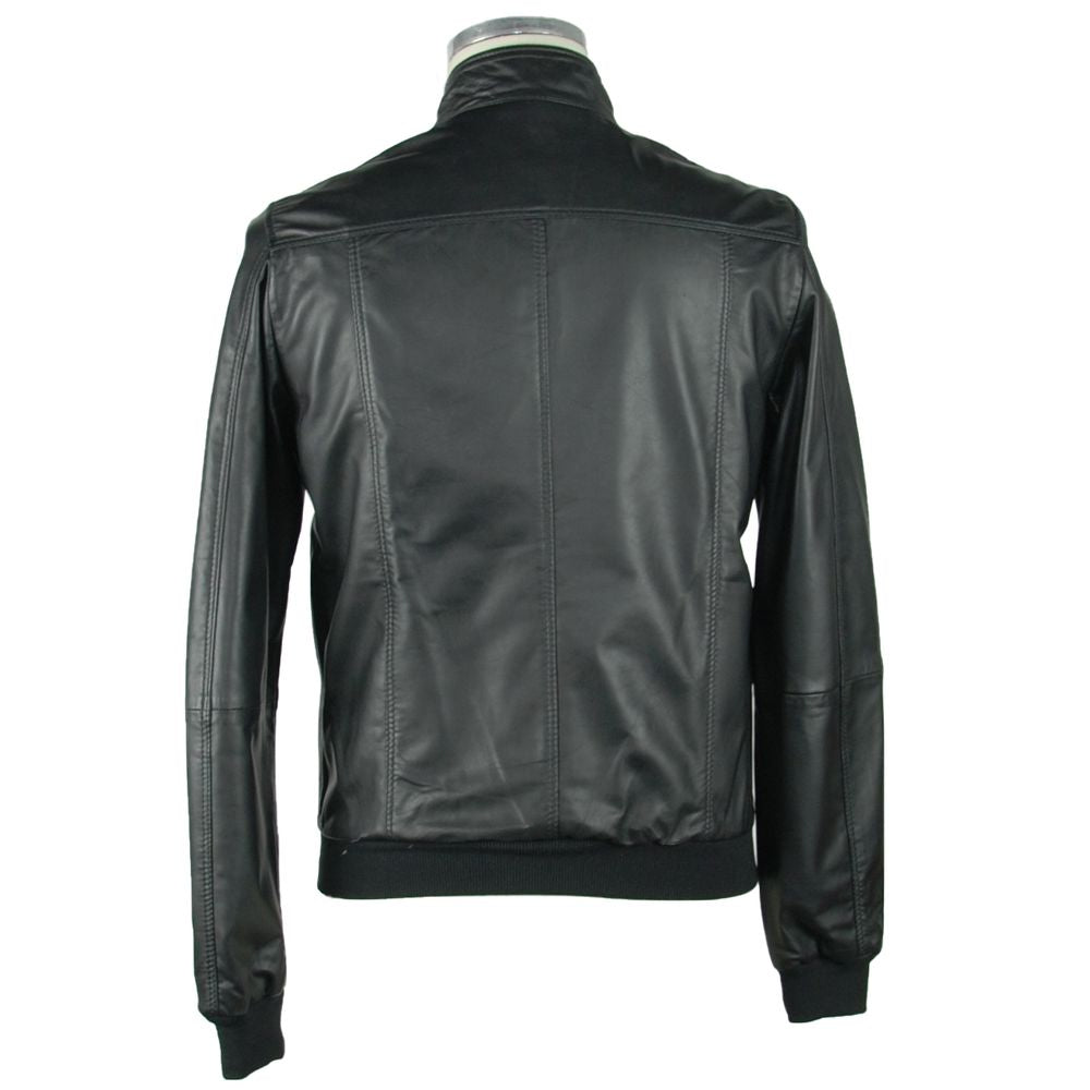 Black Leather Men's Jacket