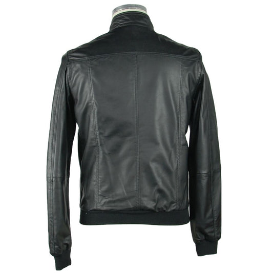 Black Leather Men's Jacket