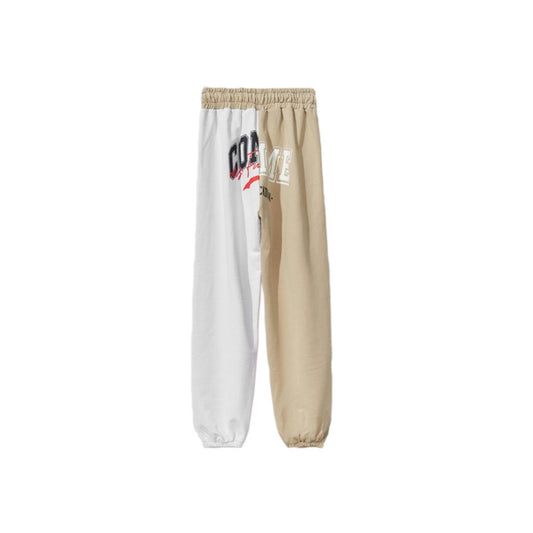 Beige Cotton Women Sweatpant