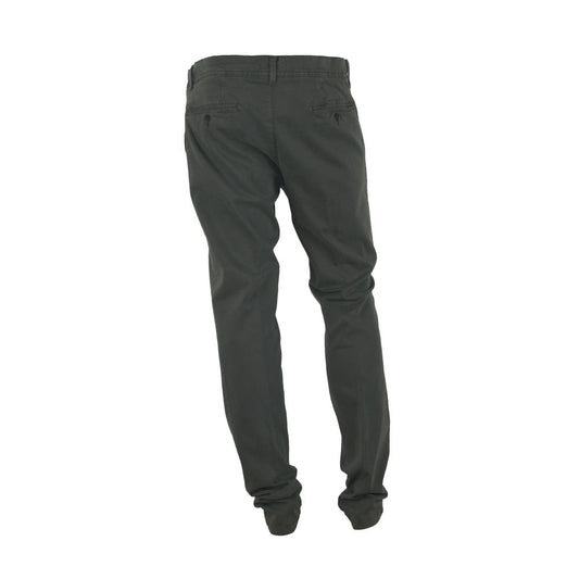 Gray Cotton Men Pant