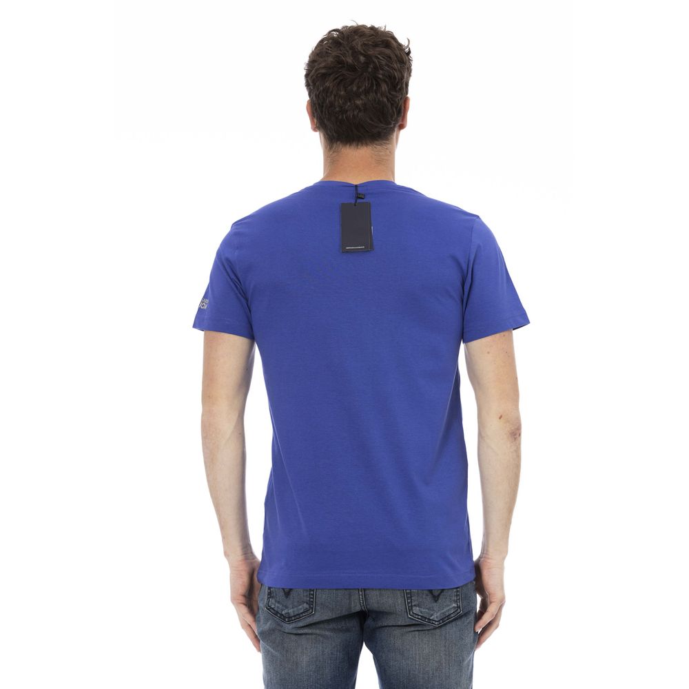 "Blue Cotton Men T-Shirt"