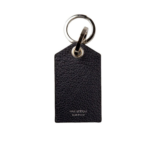 Blue Leather Men's Keychain