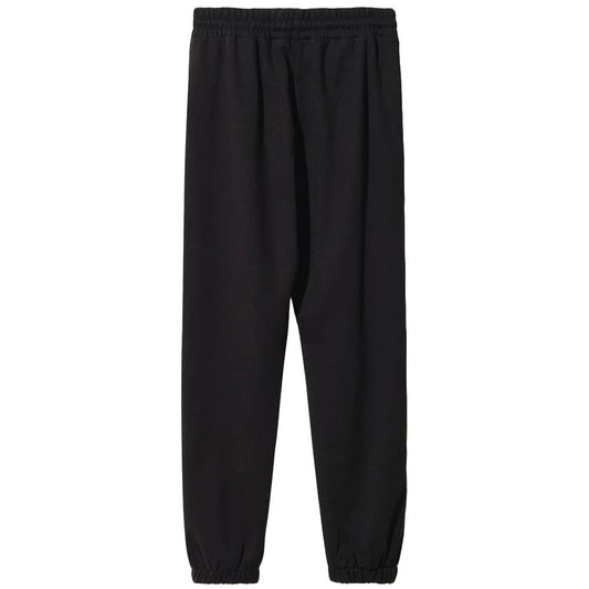 Black Cotton Men Sweatpants