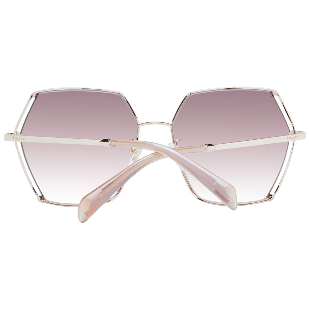 Rose Gold Metal Sunglasses