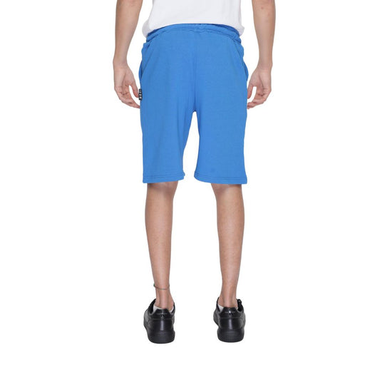 Blue Cotton Bermuda Shorts