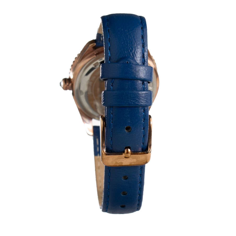Blue Leather Dress Watch