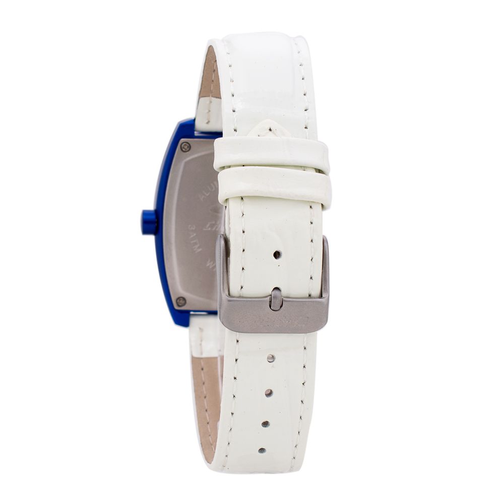 White Leather Dress Watch