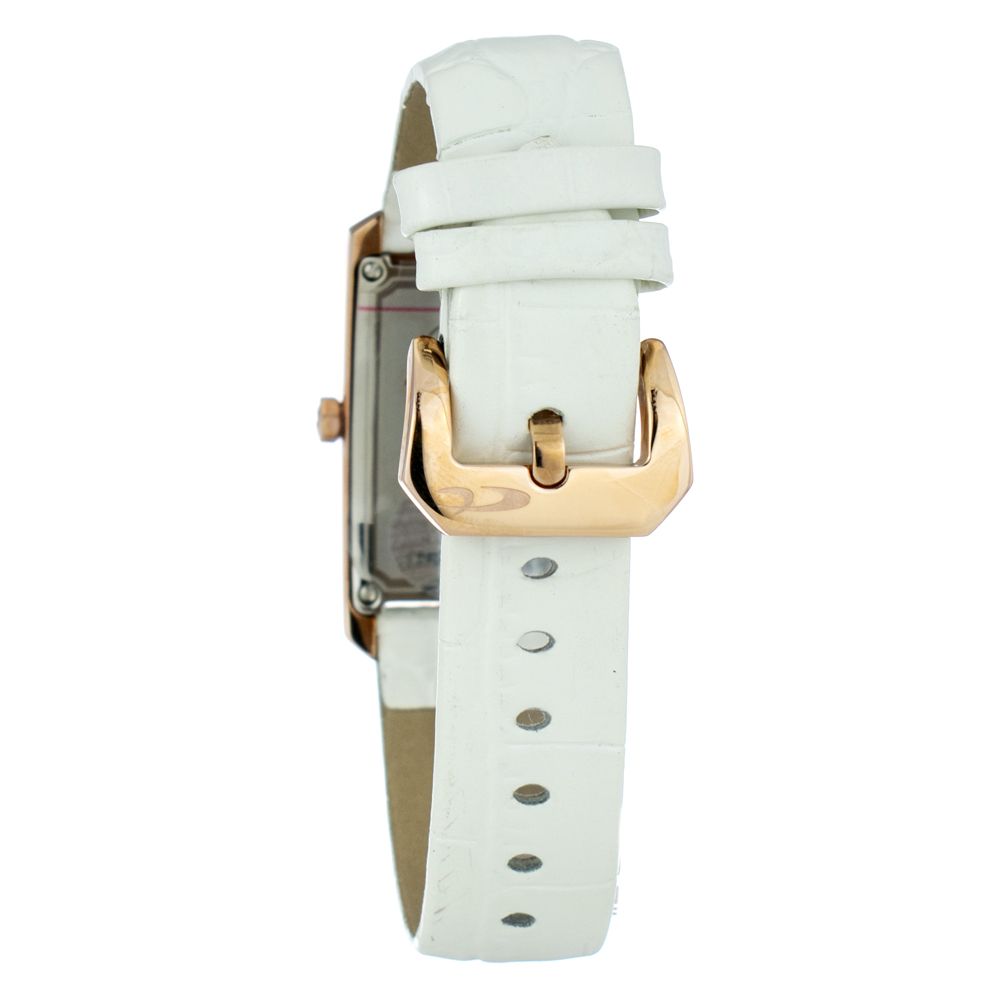 White Leather Dress Watch