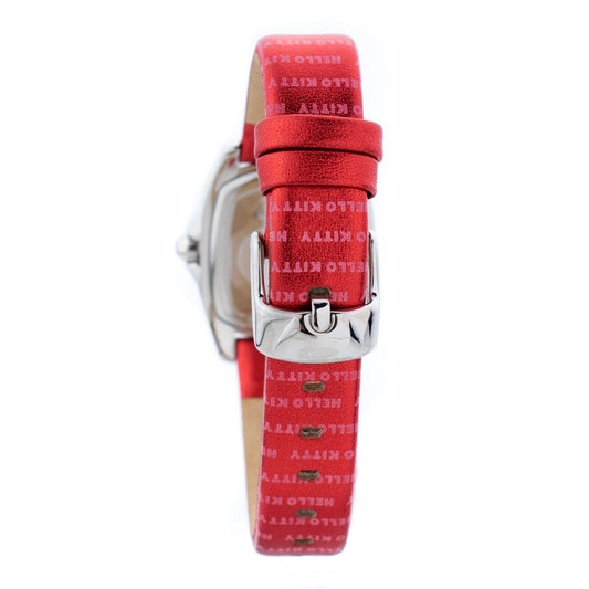 Red Leather Dress Watch
