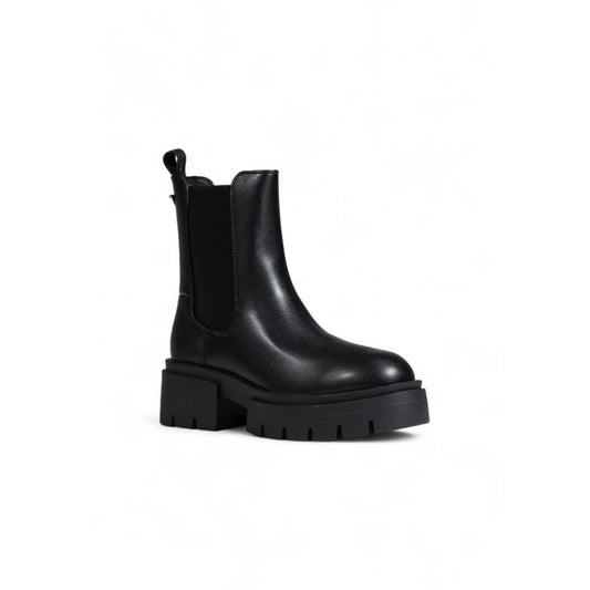 Black Polyethylene Ankle Boots