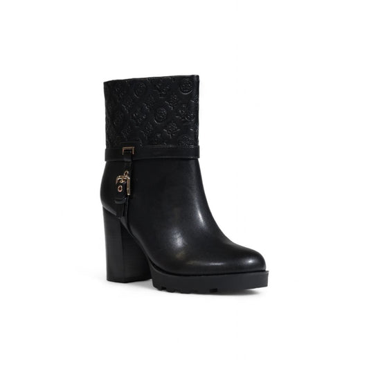 Black Polyethylene Ankle Boots