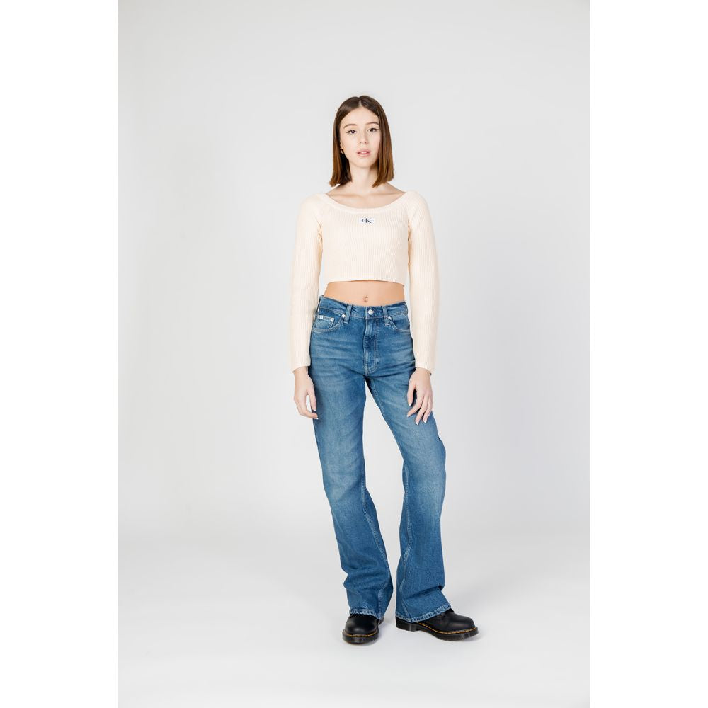 Blue Cotton Mom Jeans