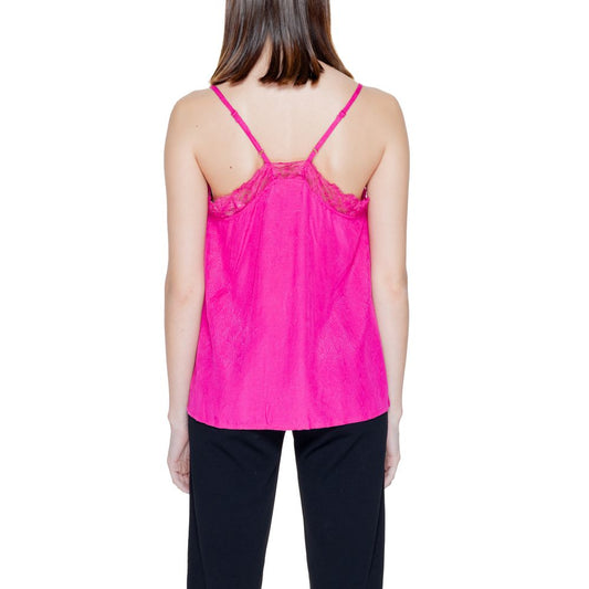 Pink Viscose Tank Tops