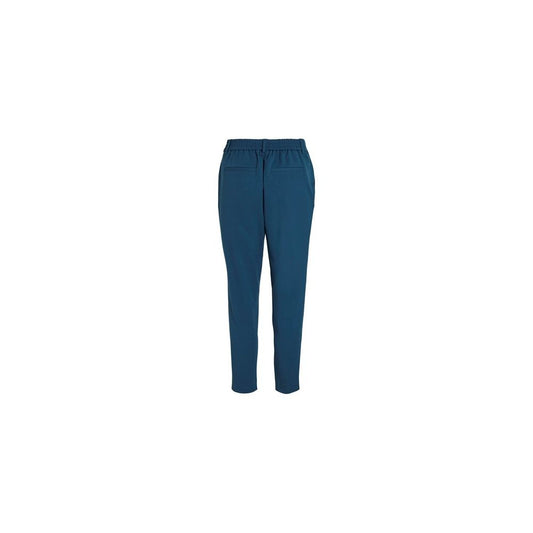 Blue Polyester Pant