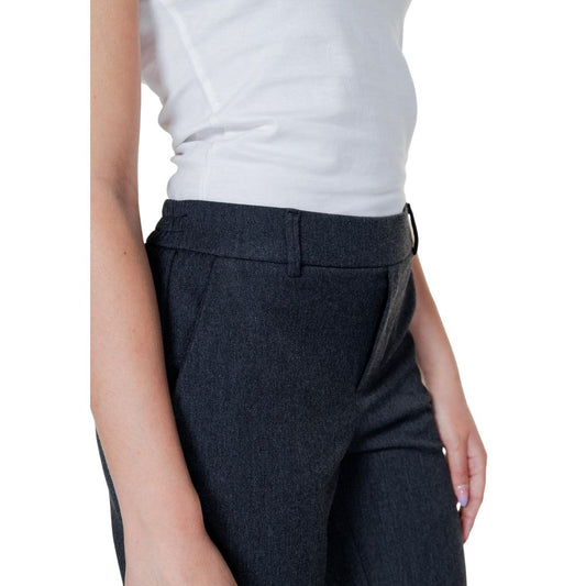 Gray Polyester Pant