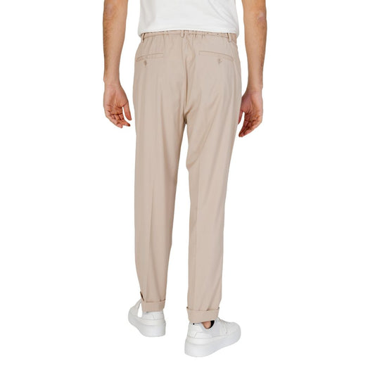Beige Polyester Pant