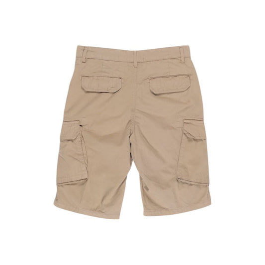Beige Cotton Bermuda Shorts