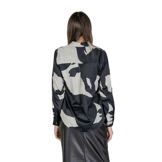 Black Recycled Polyester Blouse