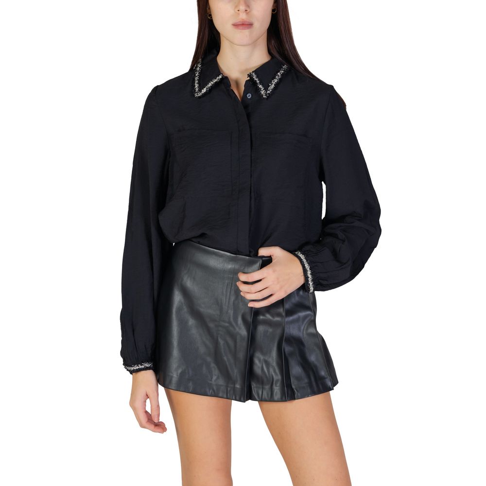 Black Viscose Blouse