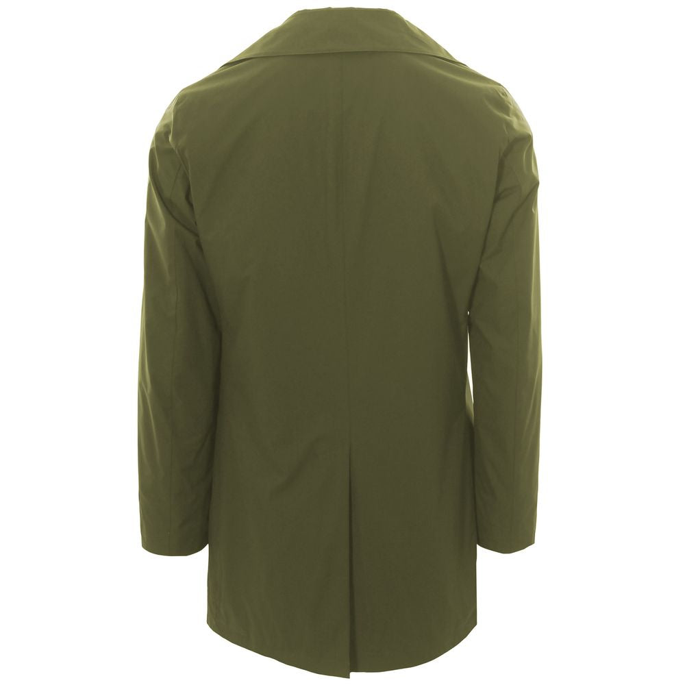 Green Recycled Polyester Trench Coat