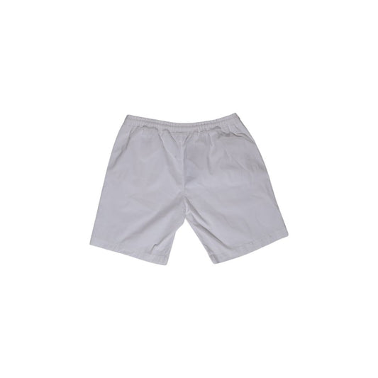 White Cotton Bermuda Shorts