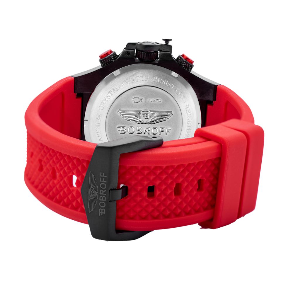 Red Rubber Sport Watch