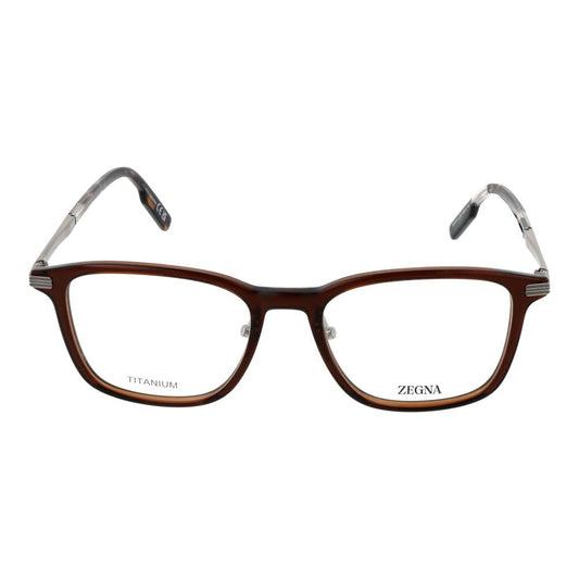 Brown Plastic & Titanium Glasses (Frames)