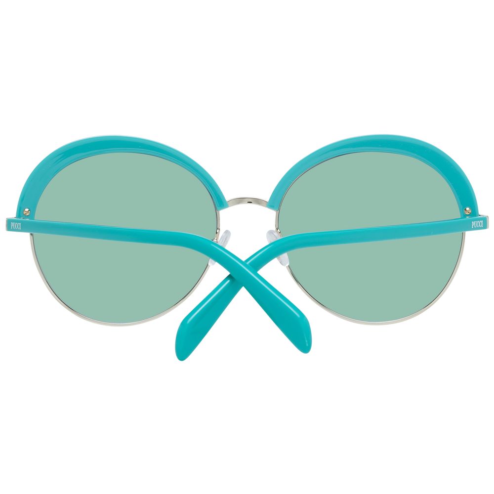 Turquoise Metal & Plastic Sunglasses