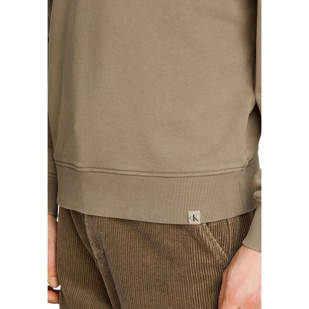 Beige Cotton Sweatshirt