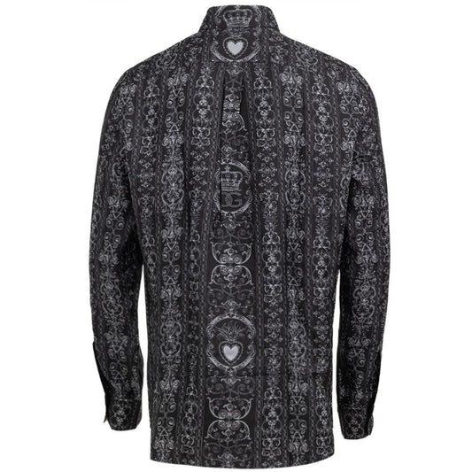 Gray Silk Pattern Shirt