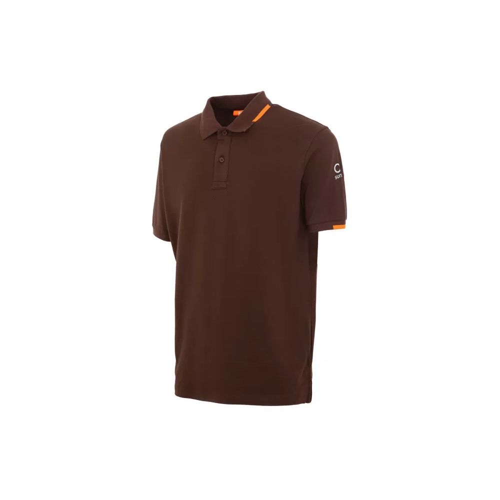 Brown Cotton Polo Shirt