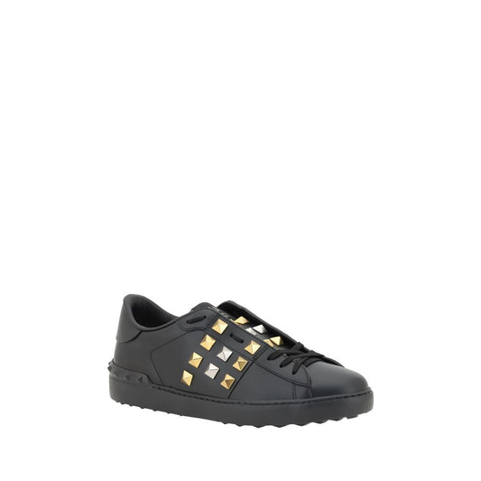 Black Calf Leather Bos Taurus Low Top Sneakers