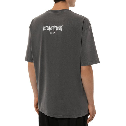Gray Cotton T-Shirt