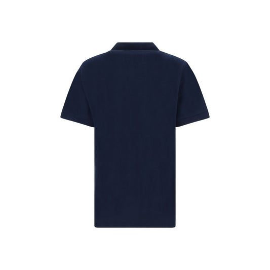Blue Cotton Polo Shirt