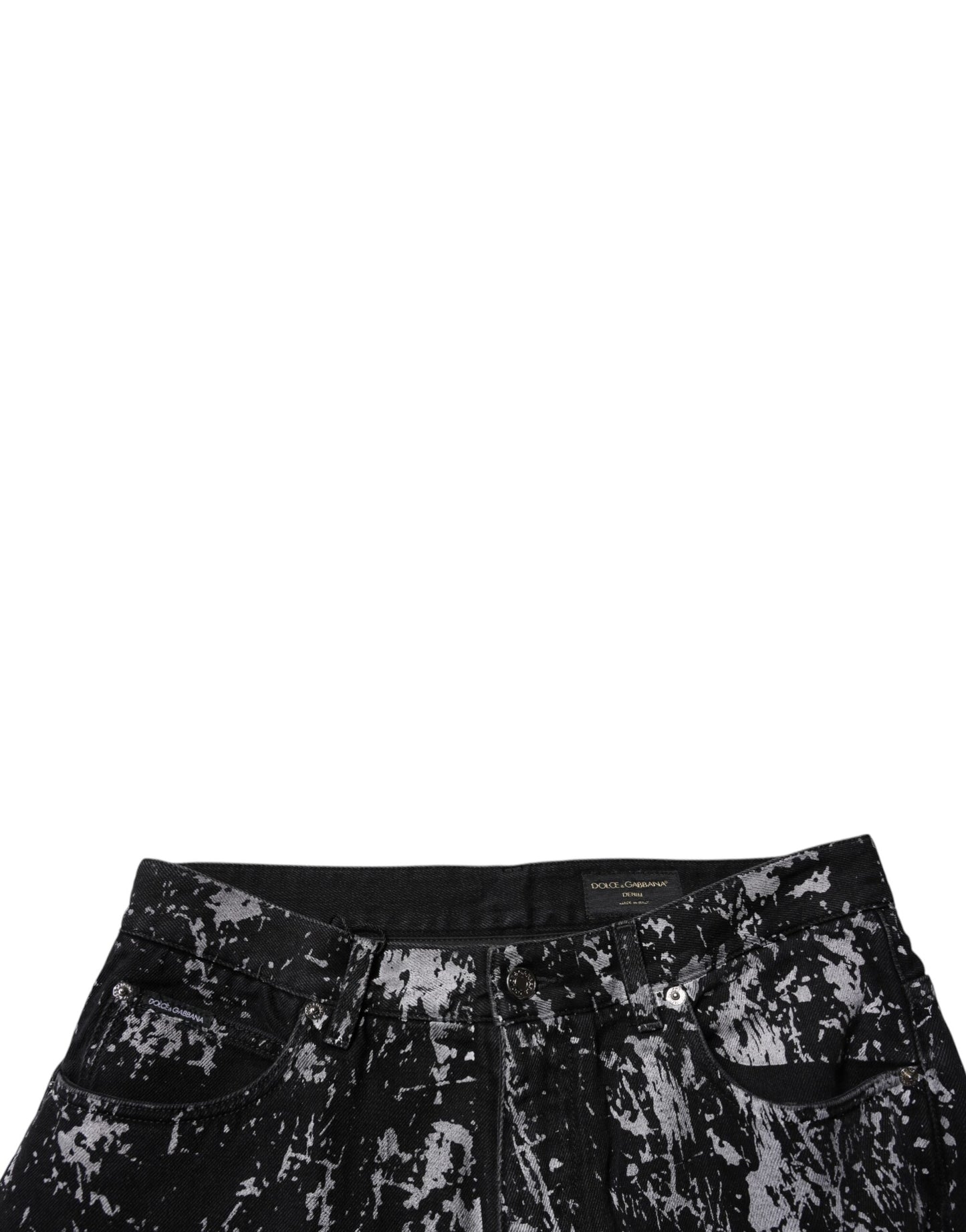 Black Tie Dye Cotton Straight Men Denim Jeans