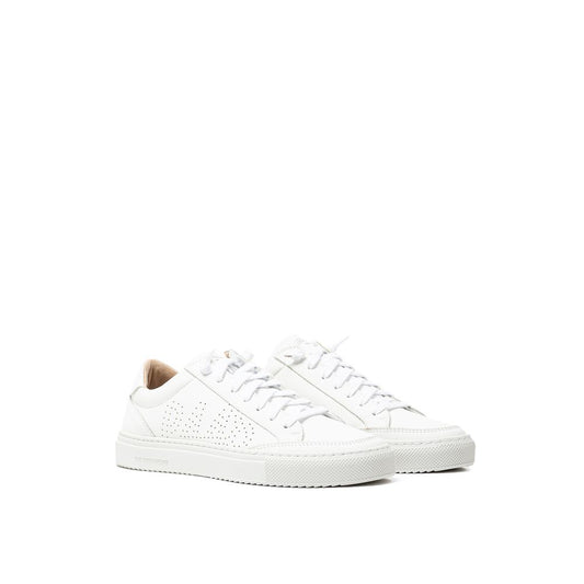 White Leather Athletic Sneakers
