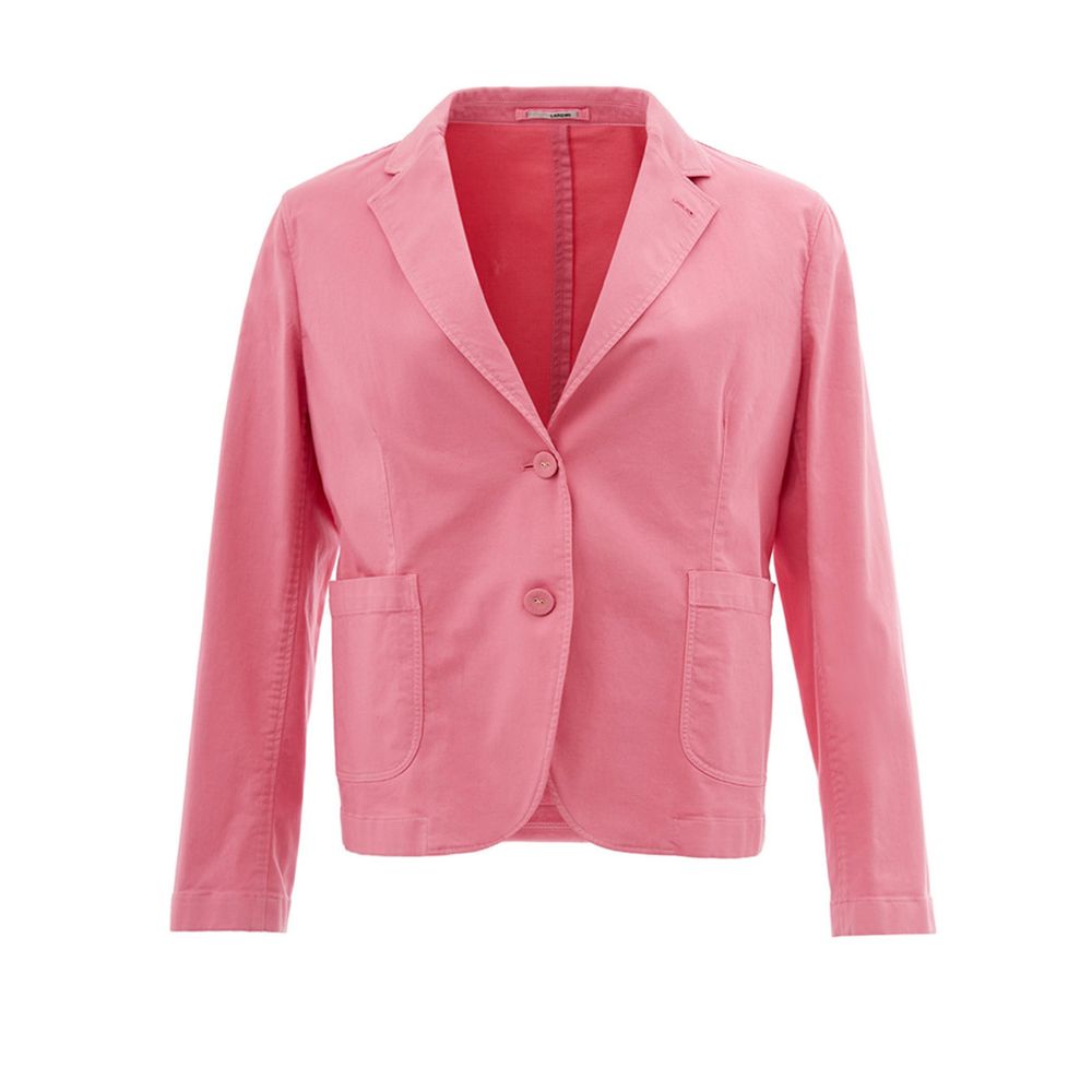 Elegant Pink Cotton Jacket for Her