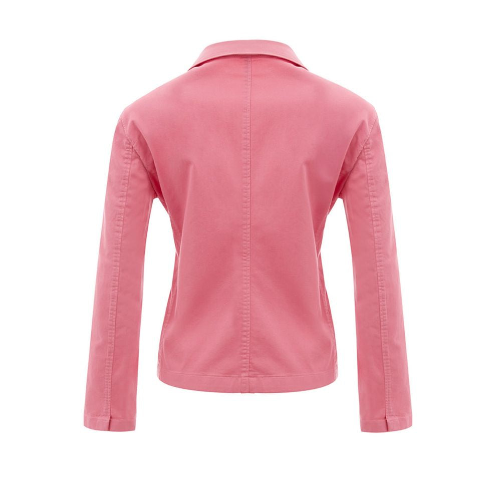 Elegant Pink Cotton Jacket for Her