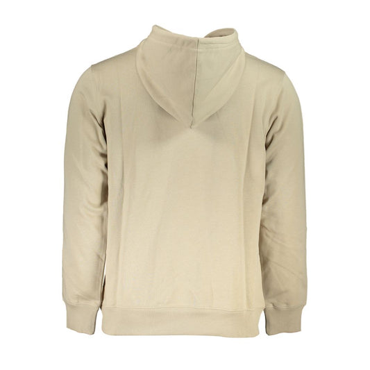Beige Cotton Men Sweater