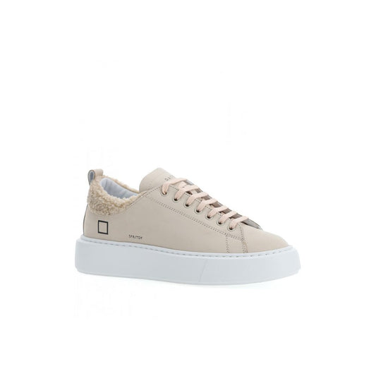 Beige Leather Sneaker